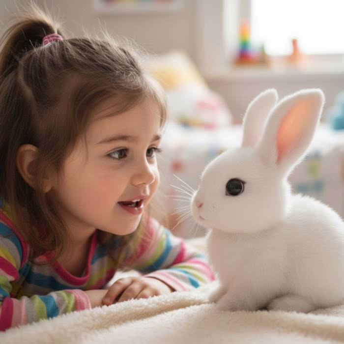 Der Rabsy-Hase startet und begrüßt Sie